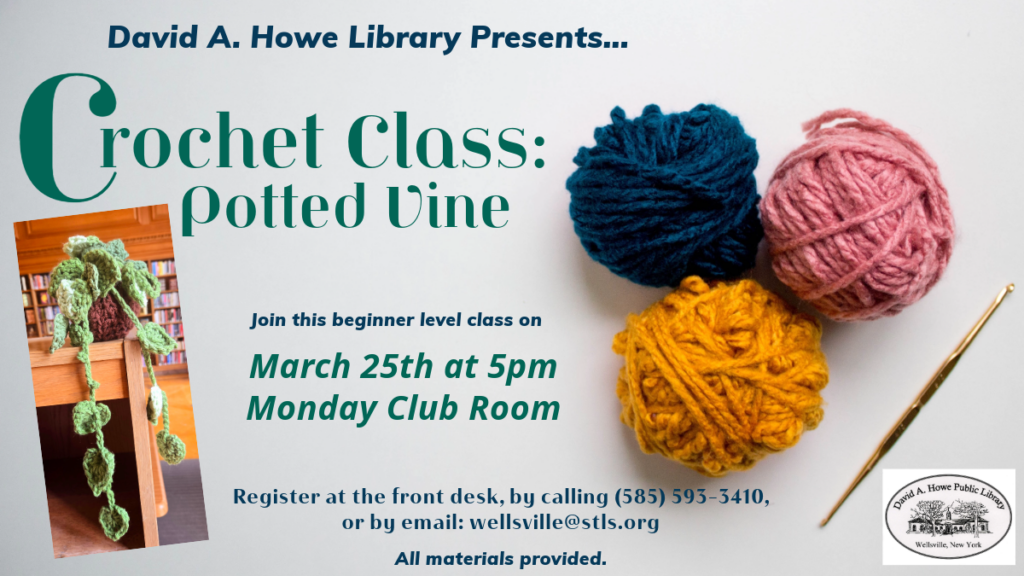 Adult Crochet Craft: Potted Vine