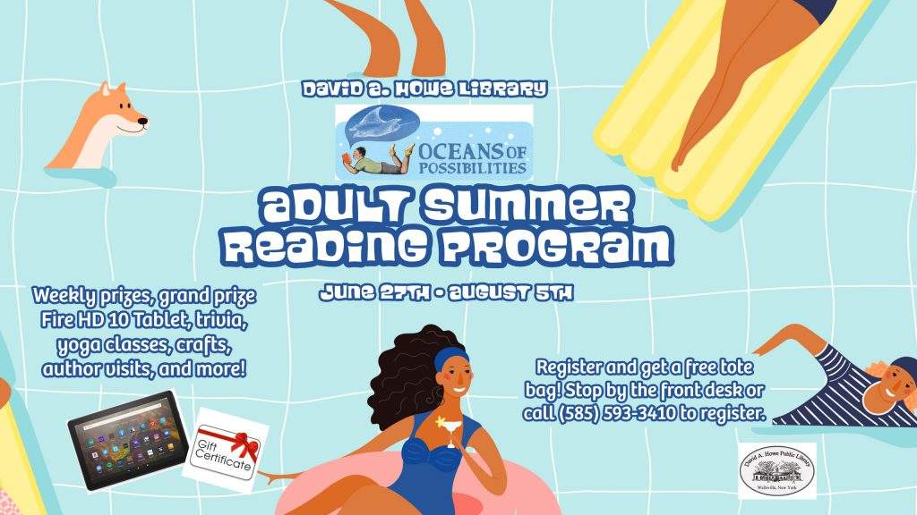 Adult Summer Reading Program: June 27th - August 5th