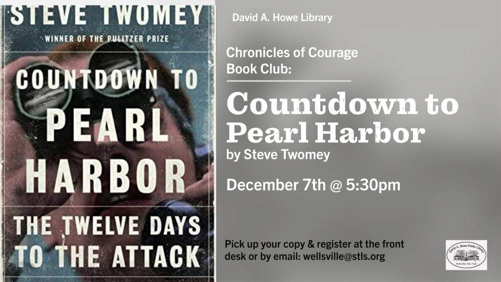 Chronicles of Courage Book Club: Countdown to Pearl Harbor