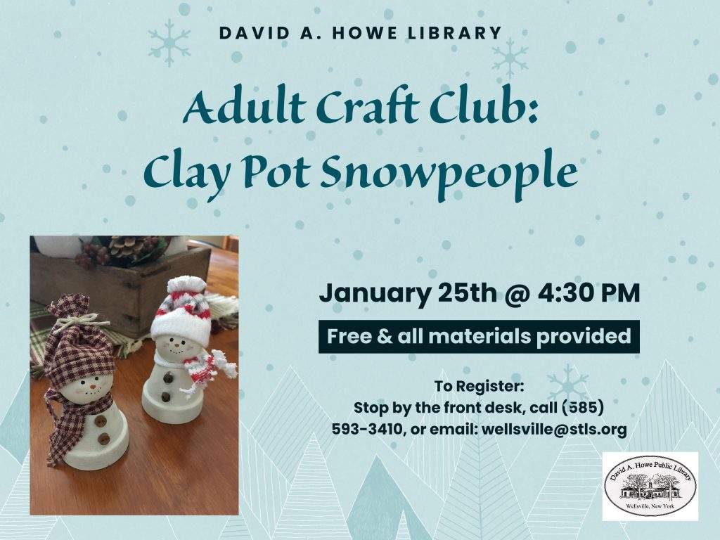 Adult Art Club: Clay Pot Snowpeople