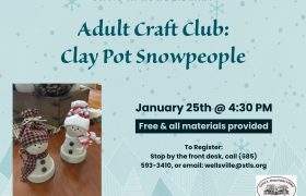 Adult Art Club: Clay Pot Snowpeople