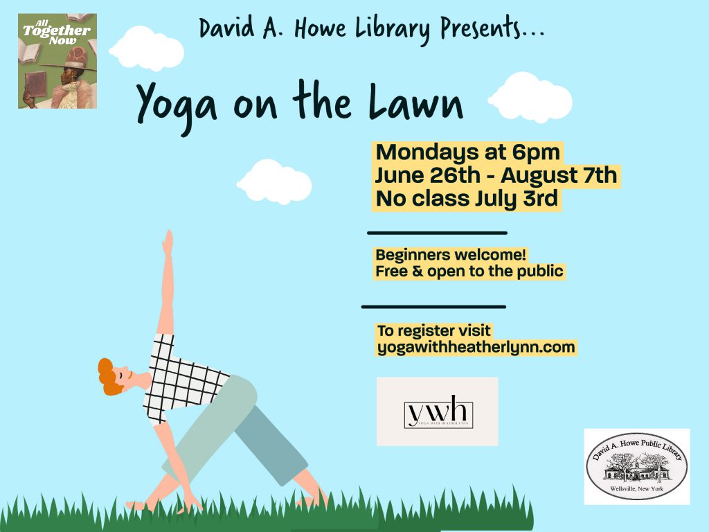 Yoga on the Lawn Mondays at 6pm