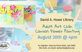 Adult Art Club: Canvas Flower Painting