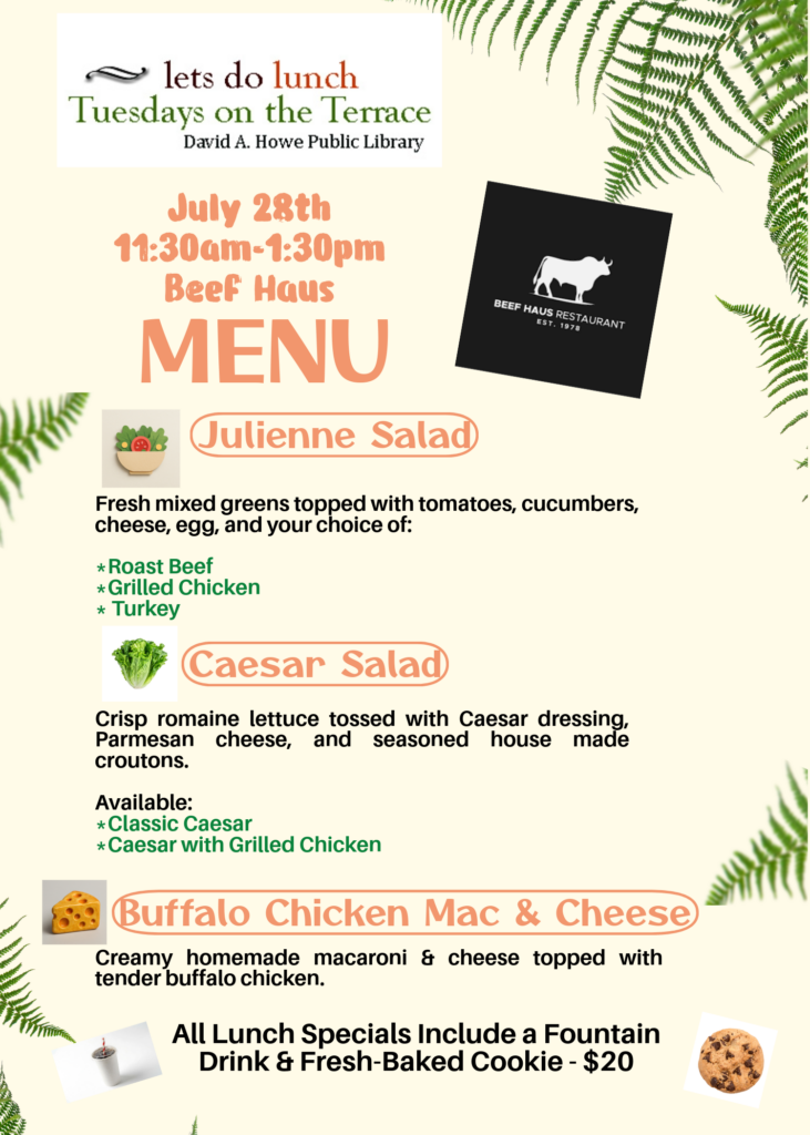 Beef Haus Menu